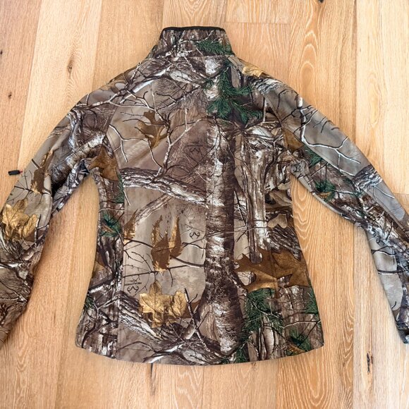 Realtree Women's Softshell Jacket M 8-10 Xtra Camo Hot Pink Fleece Lined - Picture 5 of 5
